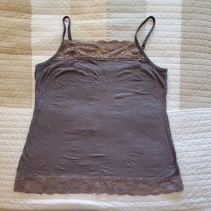 Camisole Grey Under tank with lace size 1x